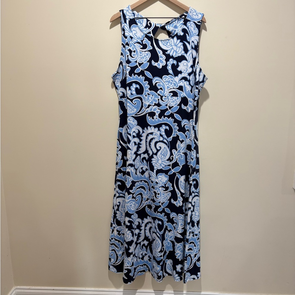 Talbots Women’s Floral Sleeveless Maxi Dress - Picture 2 of 8